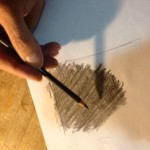 Transfer process:  cover back of photo with pencil