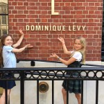 Vanna White poses in front of Dominique Levy Gallery